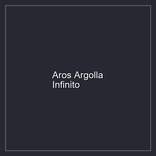 Aros Argolla Infinito
