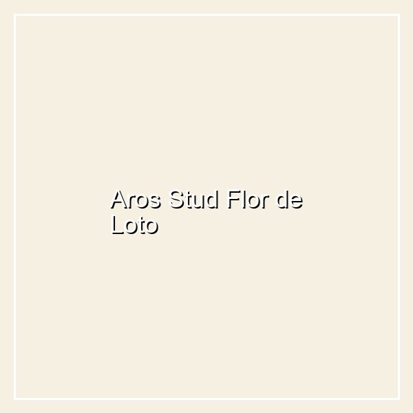 Aros Stud Flor de Loto